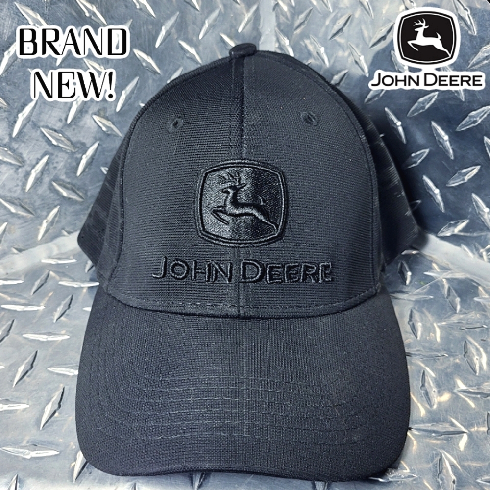 2FOR$40 John Deere black camo cap